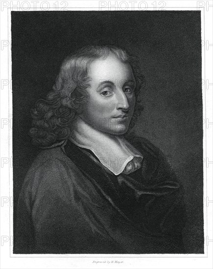 Blaise Pascal, French philosopher, mathematician, physicist and theologian, (1833). Artist: H Meyer