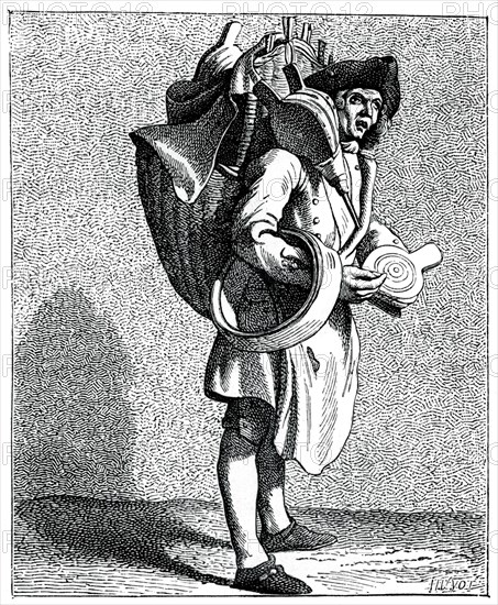 Bellows or buckets to mend!, 1737-1742.Artist: Bouchardon