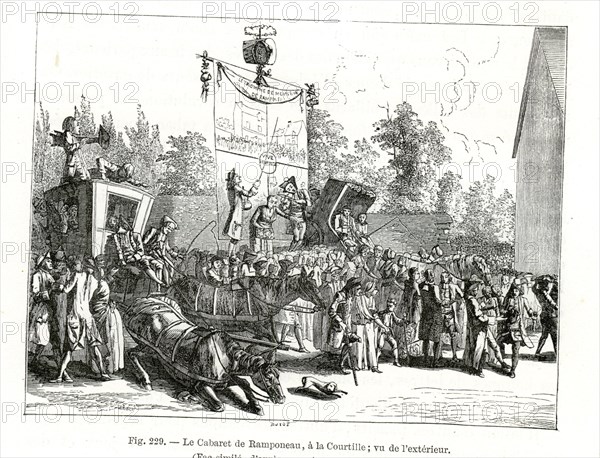 The Cabaret Of Ramponneau, (1885). Artist: Unknown