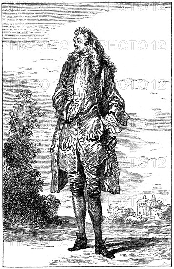 Man In French Costume, (1885).Artist: Jean-Antoine Watteau