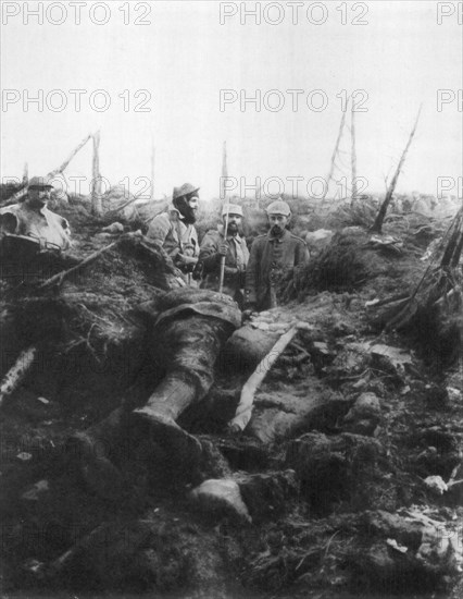 The landscape of Les Eparges, near Verdun, France, 1915. Artist: Unknown