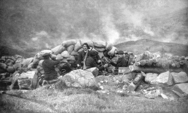 French Chasseurs Alpins fighting in Alsace, June 1915, (1926). Artist: Unknown
