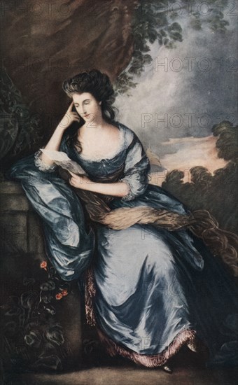 'Lady Douglas in the Garden', c1784, (1912).Artist: Abel Jamas