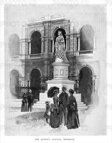 The Queen's Statue, Brisbane, Australia, 1886. Artist: Unknown