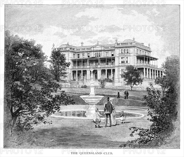 The Queensland Club, Australia, 1886. Artist: Unknown