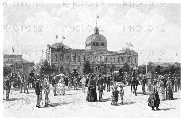 The Jubilee Exhibition, 1886.Artist: WC Fitler