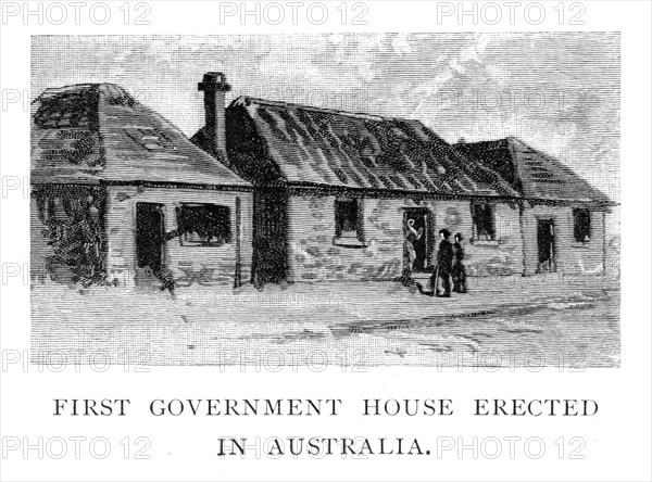 The First Government House, Sydney, Australia, (1886). Artist: Unknown