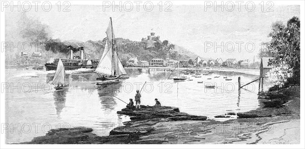 Manly beach, Sydney, New South Wales, Australia, 1886.Artist: Frederic B Schell
