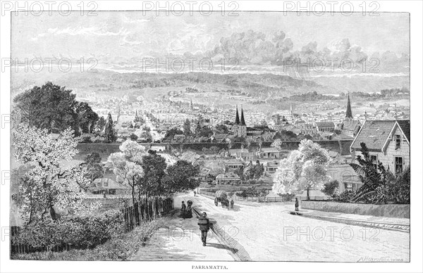 Parramatta, New South Wales, Australia, 1886.Artist: Albert Henry Fullwood