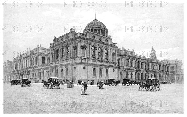 The Law Courts, Melbourne, Victoria, Australia, 1886. Artist: Unknown