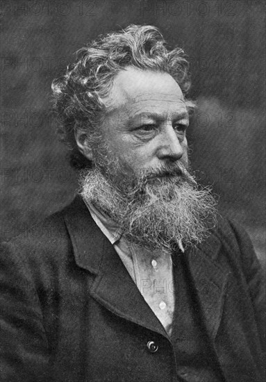 William Morris, English artist, writer, socialist activist and pioneer of eco-socialism, (1911).Artist: Emery Walker