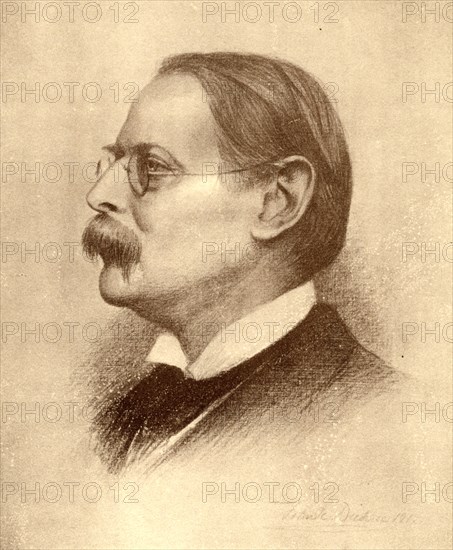 Edmund William Gosse, English poet, author and critic, 1913.Artist: Frank Dicksee