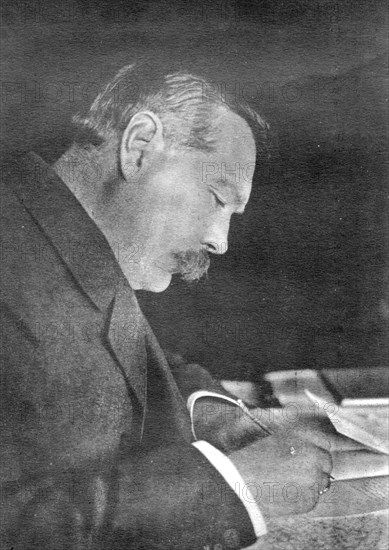 Sir Arthur Conan Doyle, Scottish author, 1912.Artist: Emil Otto Hoppe