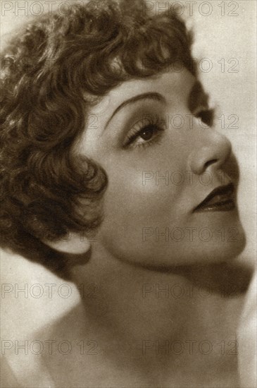 Claudette Colbert, French-American actress, 1933. Artist: Unknown