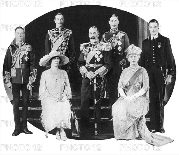 King George V and his family, c1930s. Artist: Unknown