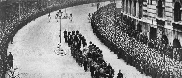 King George V's funeral procession, London, January 1936. Artist: Unknown