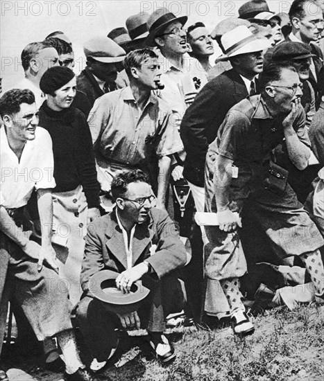 The Prince of Wales smokes a pipe at the Open Golf Championship, St Andrews, c1930s. Artist: Unknown