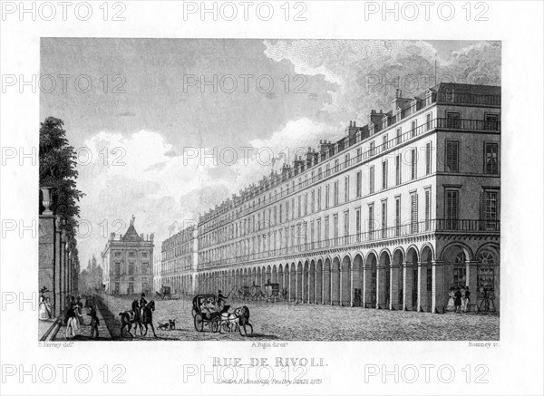 Rue de Rivoli, Paris, France, 1829. Artist: Romney