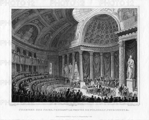 Chambre des Pairs, France, 1831. Artist: Fenner, Sears & Co