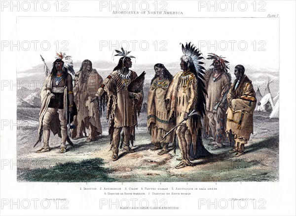 'Aborigines of North America', 1873. Artist: JJ Crew