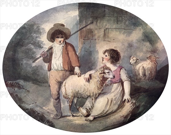 'The Little Shepherdess', 18th century, (1912). Artist: Francis Wheatley