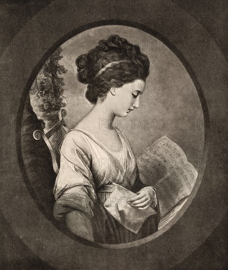 'Miss Stephenson', late 18th century, (1912). Artist: W Dickinson