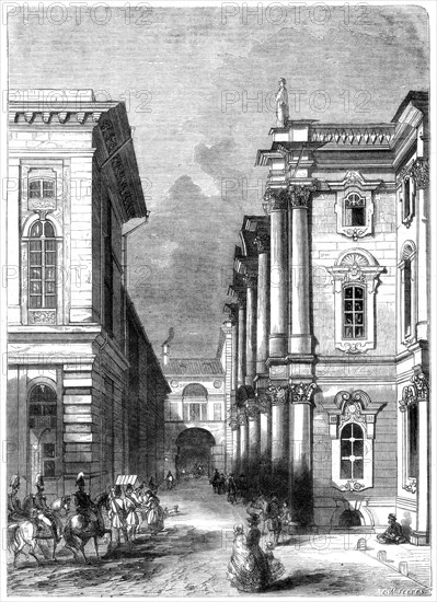 Part of the Imperial Palace at St Petersburg, Russia, 1864.Artist: C W Seeres