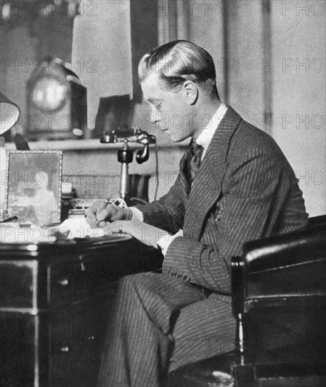 King Edward VIII at work, 1936. Artist: Unknown