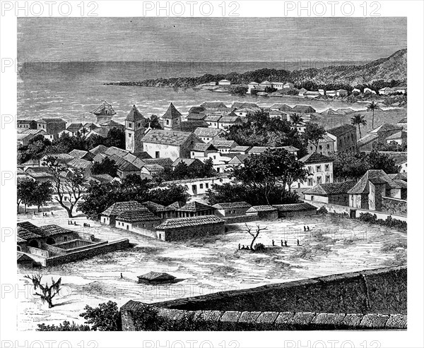 Sao Paulo, Luanda, Angola, 19th century. Artist: Alexandre de Bar