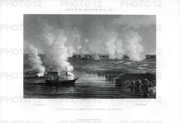 The Battle of Malvern Hill, Virginia, 1 July 1862 (1862-1867). Artist: Unknown