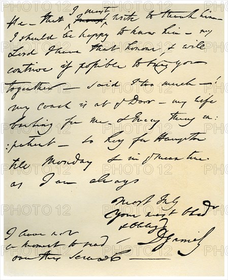 Letter from David Garrick to Edward Gibbon, 8th March 1776.Artist: David Garrick