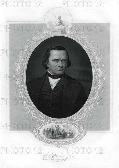 Stephen A Douglas, American politician, 1862-1867. Artist: Unknown