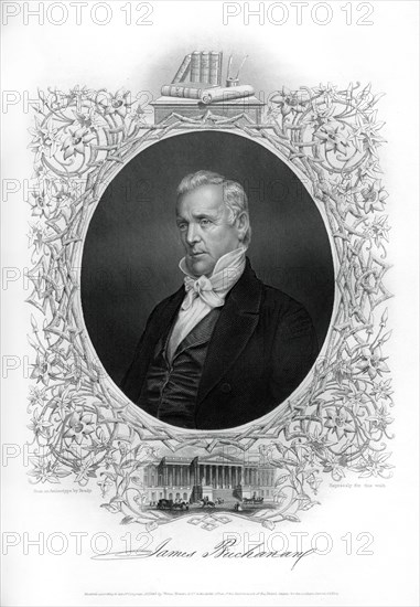 James Buchanan, 15th president of the United States, 1862-1867. Artist: Unknown