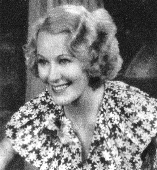 Grace Moore, American operatic soprano and Broadway and film actress, 1934-1935. Artist: Unknown