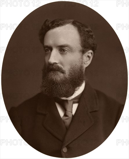 Sir Michael Hicks-Beach, Bart, MP, Chief Secretary for Ireland, 1876.Artist: Lock & Whitfield