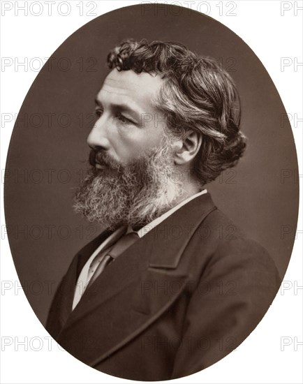 Frederick Leighton, British artist and Royal Academician, 1877.Artist: Lock & Whitfield