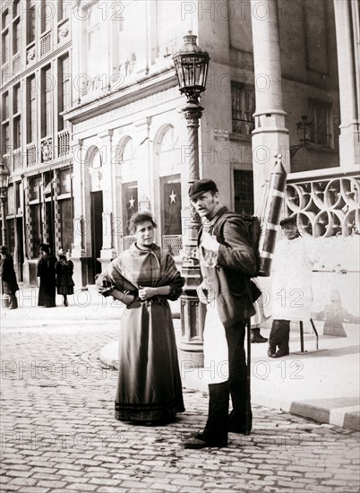 People of Brussels, 1898.Artist: James Batkin