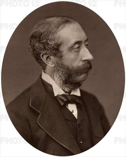 Earl of Carnarvon, President of the Society of Antiquaries, 1880.Artist: Lock & Whitfield