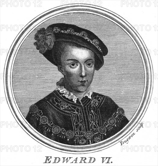 Edward VI, King of England, (18th century).Artist: Fougeron