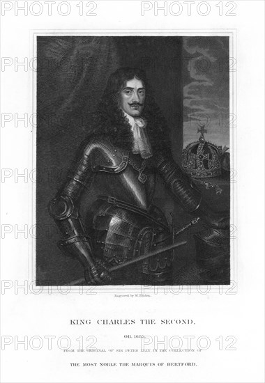 Charles II, King of England, Scotland and Ireland, (19th century).Artist: William Finden