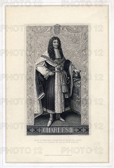 Charles II, King of England, Scotland and Ireland, (19th century).Artist: Herbert Bourne