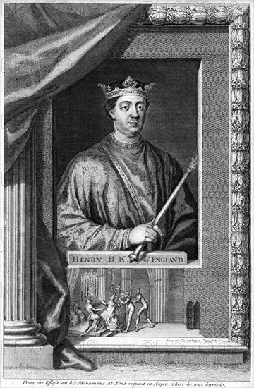 Henry II, King of England, (18th century).Artist: George Vertue