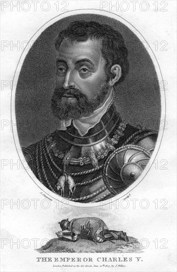 Charles V, Holy Roman Emperor, (1807).Artist: J Chapman