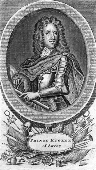 Prince Eugene of Savoy, general in the Austrian army. Artist: Unknown