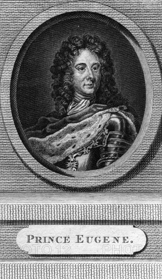 Prince Eugene of Savoy, general in the Austrian army. Artist: Unknown