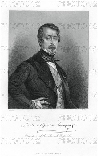 Napoleon III, Emperor of France, 19th century.Artist: Jenkins