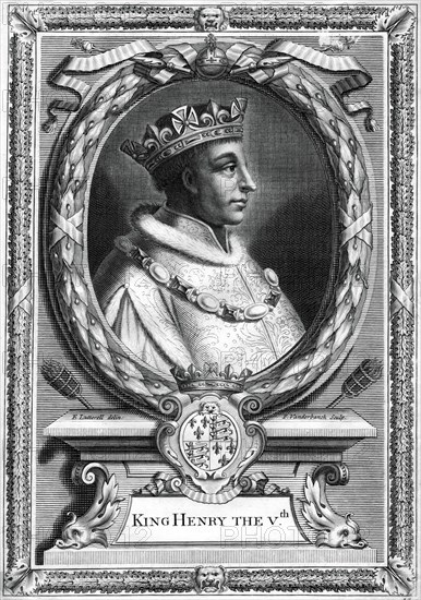 Henry V, King of England.Artist: P Vanderbanck