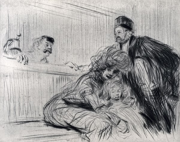 'The Lawyer Speaking with the Prevenu', 1925.Artist: Jean Louis Forain