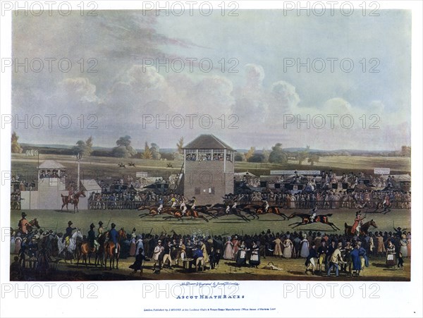 'Ascot Heath Races'.Artist: James Pollard