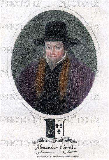 Alexander Nowell, English clergyman and theologian, (1819).Artist: J Chapman